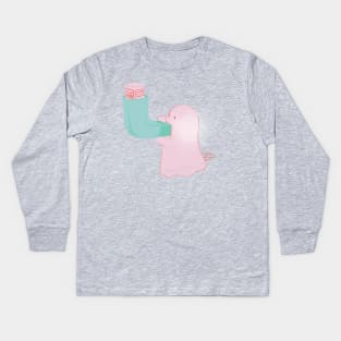 Asthma Inhaler Kids Long Sleeve T-Shirt